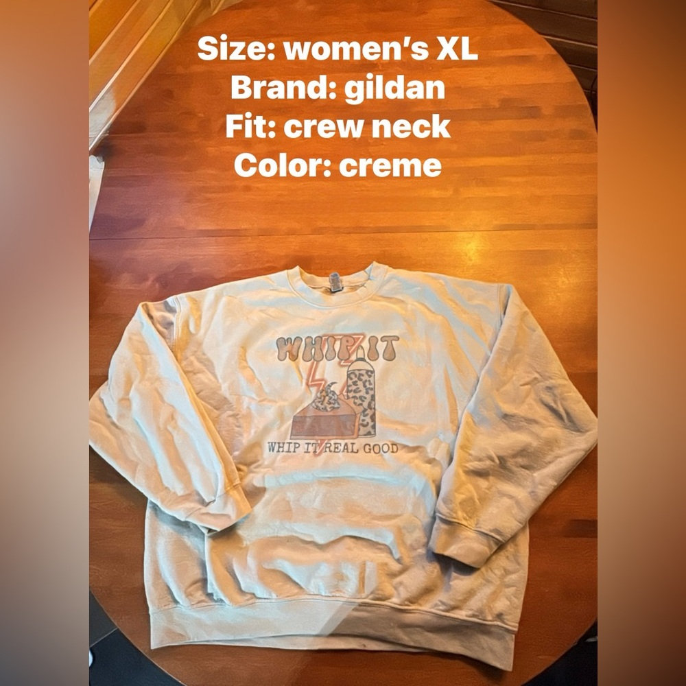 Gildan Women's Crewneck Sweater - Cream